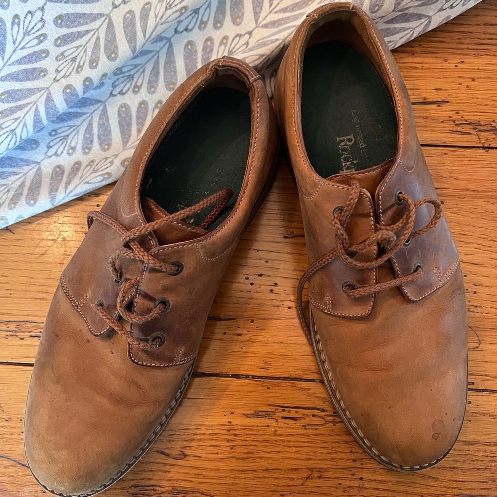 Rockport Men's Tan Leather Oxfords